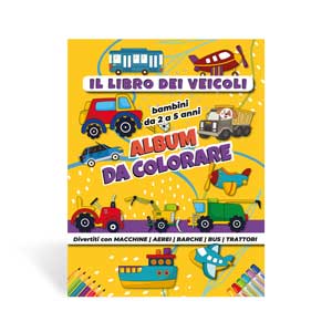 ALBUM DA COLORARE
IL LIBRO DEI VEICOLI quaderni e le agende HalloJournal