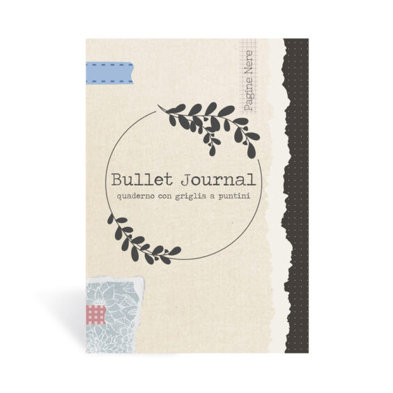 quaderno puntinato pagine nere bullet journal